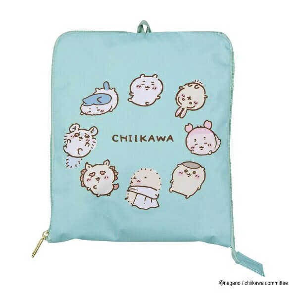 ちいかわ 折りたたみボストンバッグ  ( ミントサークル)  Lサイズ