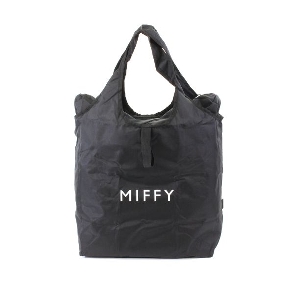 ミッフィー miffy 保温保冷バッグm　フェイスブラック バッグ ブラック mサイズ