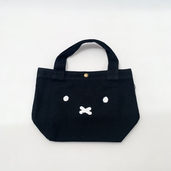 ミッフィー miffy ミニトート フェイスブラック  バッグ ブラック   グッズ