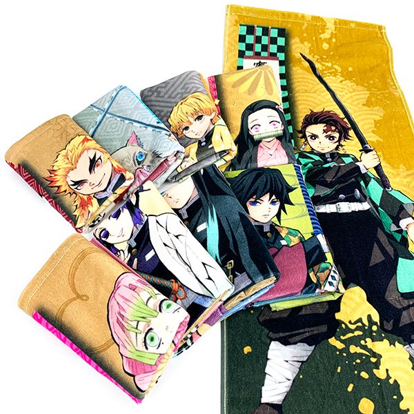 鬼滅の刃 我妻 善逸 スポーツタオル 善逸 キャラ タオル 炭治郎 スポーツタオル タオル きめつのやいば キャラクタータオル(mcd)