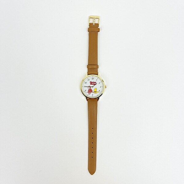 おさるのジョージ ベーシックレザーウォッチ ブラウン 時計