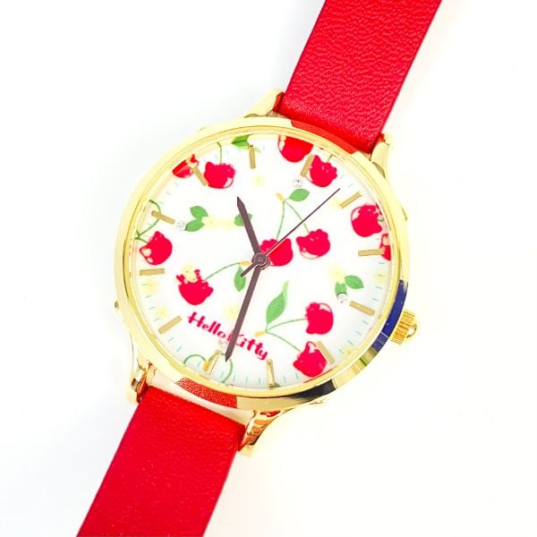 サンリオ  ハローキティ さくらんぼウォッチ re 腕時計 キティちゃん レッド グッズ 日本製