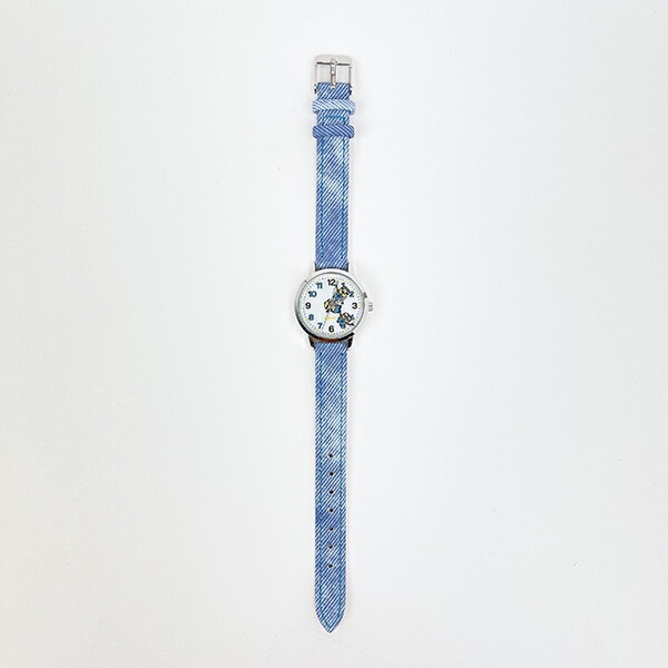 ミニオンズ デニムレザーウォッチ ライトブルー 時計