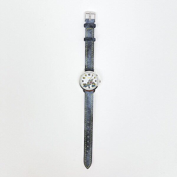 ミニオンズ デニムレザーウォッチ ネイビー 時計