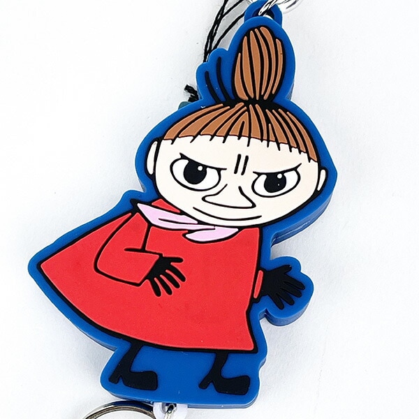 ムーミン MOOMIN キーチェーン ラバーリールウォッチ リトルミイ リトルミィ  時計 キーホルダー ブルー