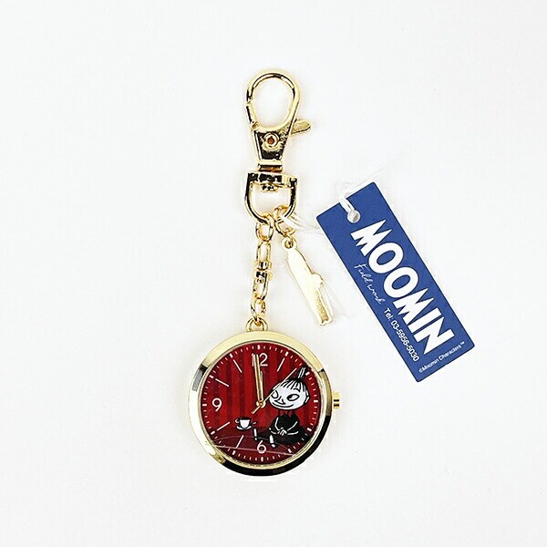 ムーミン リトルミイ チャーム付きキーチェーンウォッチ(レッド) 時計 MOOMIN