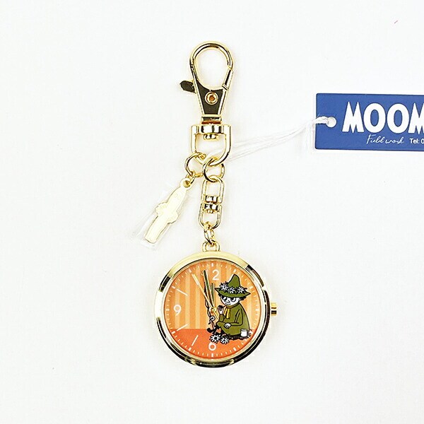 ムーミン チャーム付き キーチェーンウォッチ スナフキン 時計 キーホルダー  MOOMIN