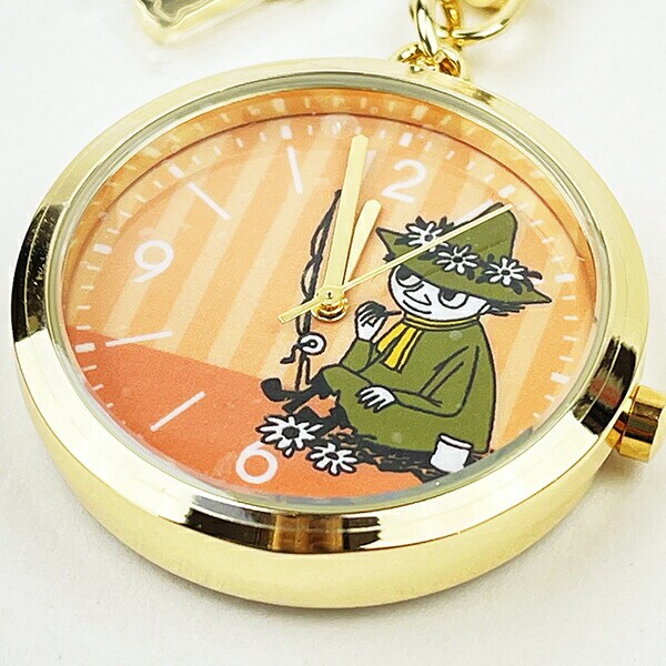 ムーミン チャーム付き キーチェーンウォッチ スナフキン 時計 キーホルダー  MOOMIN