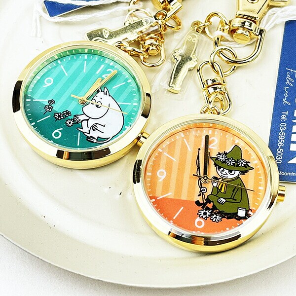 ムーミン チャーム付き キーチェーンウォッチ スナフキン 時計 キーホルダー  MOOMIN