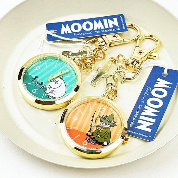 ムーミン チャーム付き キーチェーンウォッチ スナフキン 時計 キーホルダー  MOOMIN