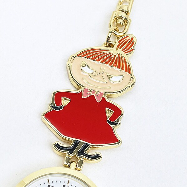 ムーミン リトルミイ キーチェーンウォッチ 時計 懐中時計 レッド MOOMIN