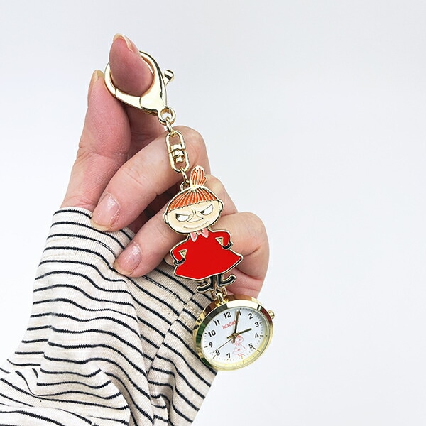 ムーミン リトルミイ キーチェーンウォッチ 時計 懐中時計 レッド MOOMIN
