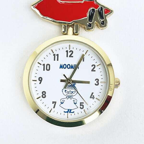 ムーミン リトルミイ キーチェーンウォッチ 時計 懐中時計 ネイビー MOOMIN
