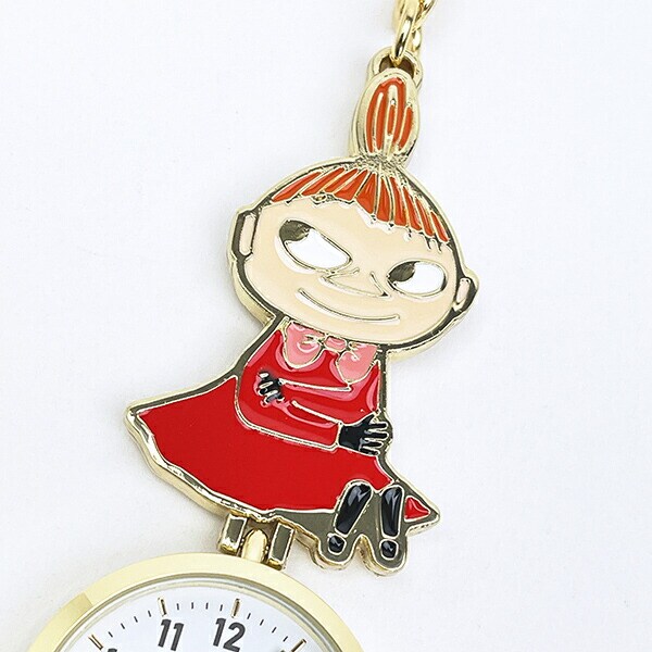 ムーミン リトルミイ キーチェーンウォッチ 時計 懐中時計 ネイビー MOOMIN