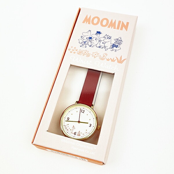 ムーミン プリントウォッチ レッド 時計 腕時計 MOOMIN