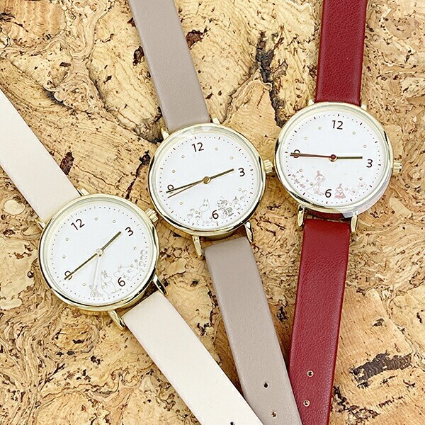 ムーミン プリントウォッチ レッド 時計 腕時計 MOOMIN