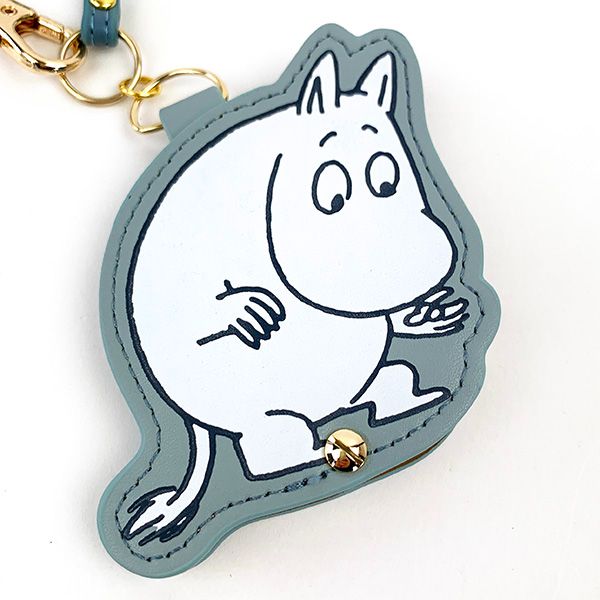 ムーミン ダイカットレザーキーチェーンウォッチ ムーミン 時計 ブルー