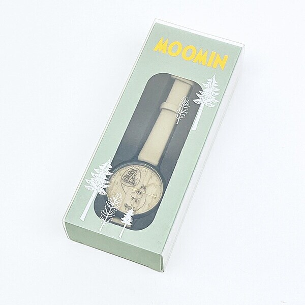 ムーミン ガラスプリントウォッチ ベージュ 時計 MOOMIN