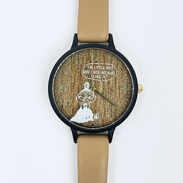 ムーミン リトルミイ ガラスプリントウォッチ キャラメル 時計 MOOMIN
