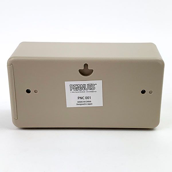 スヌーピー PEANUTS パタパタクロック 時計 ベージュ  フィールドワーク