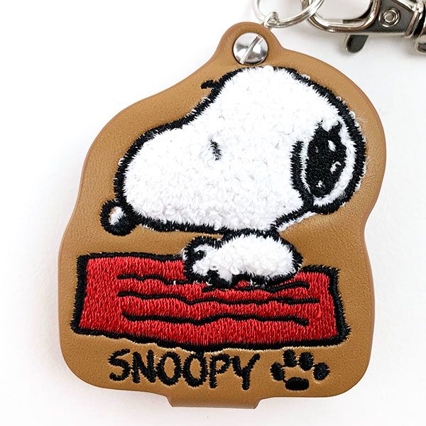 スヌーピー モコモコルーペウォッチ 懐中時計 キーチェーンウォッチ ブラウン
