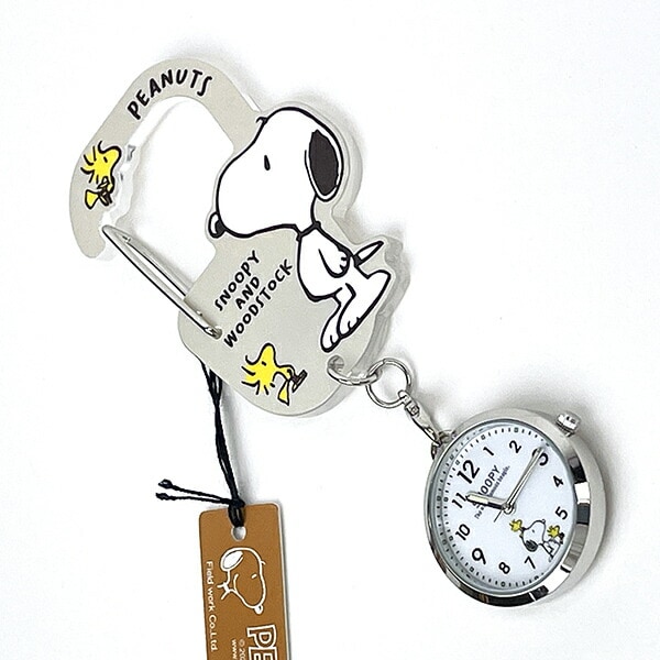 スヌーピー アクリルカラビナウォッチ (ベージュ) 時計