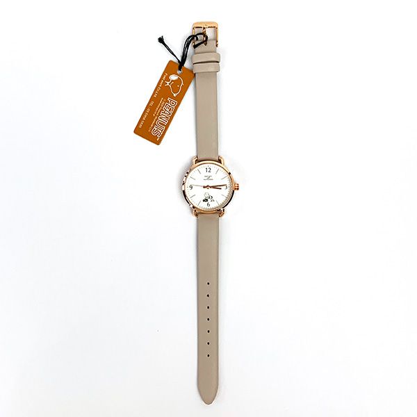 スヌーピー ラウンドウォッチ グレー 腕時計 アクセサリー