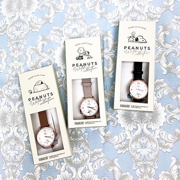 スヌーピー ラウンドウォッチ グレー 腕時計 アクセサリー