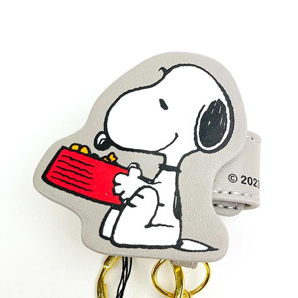 スヌーピー 巻付きキーチェーン ウォッチ グレー 時計 SNOOPY