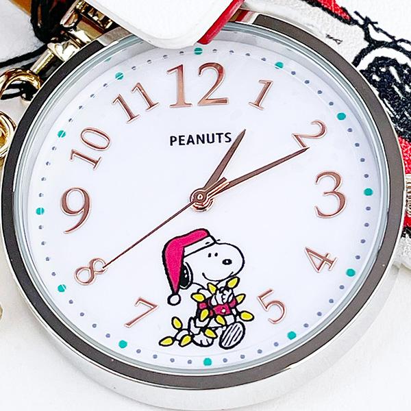 スヌーピー クリスマスソックスキーチェーンウォッチ レッド 時計 SNOOPY