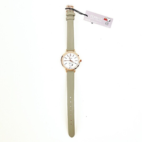 スヌーピー 2レイヤーウォッチ グレー 時計 腕時計 SNOOPY