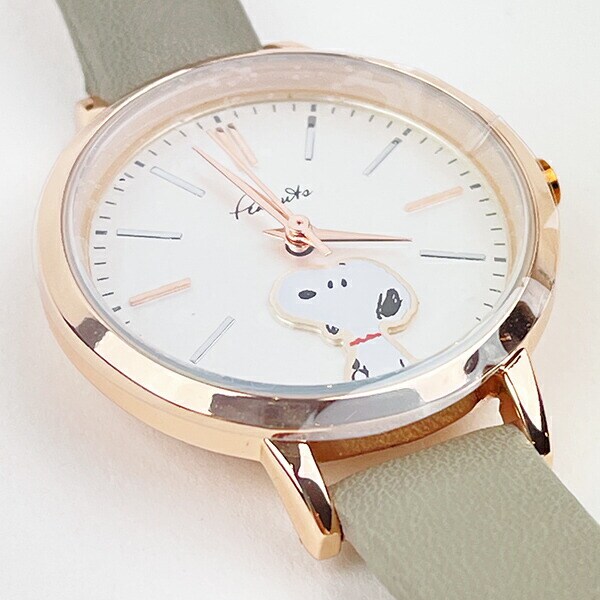 スヌーピー 2レイヤーウォッチ グレー 時計 腕時計 SNOOPY