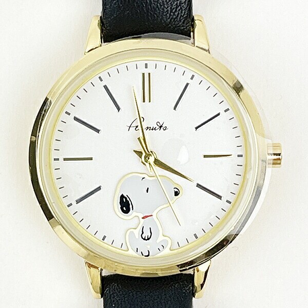 スヌーピー 2レイヤーウォッチ ブラック 時計 腕時計 SNOOPY