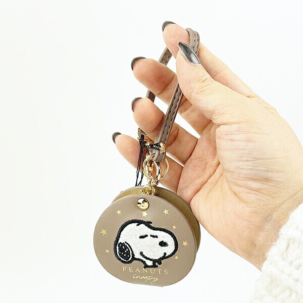 スヌーピー ルーペ付きハンドウォッチ ベージュ 時計 SNOOPY