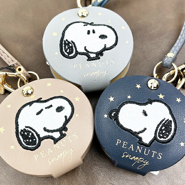 スヌーピー ルーペ付きハンドウォッチ ベージュ 時計 SNOOPY