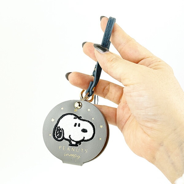 スヌーピー ルーペ付きハンドウォッチ グレー 時計 SNOOPY