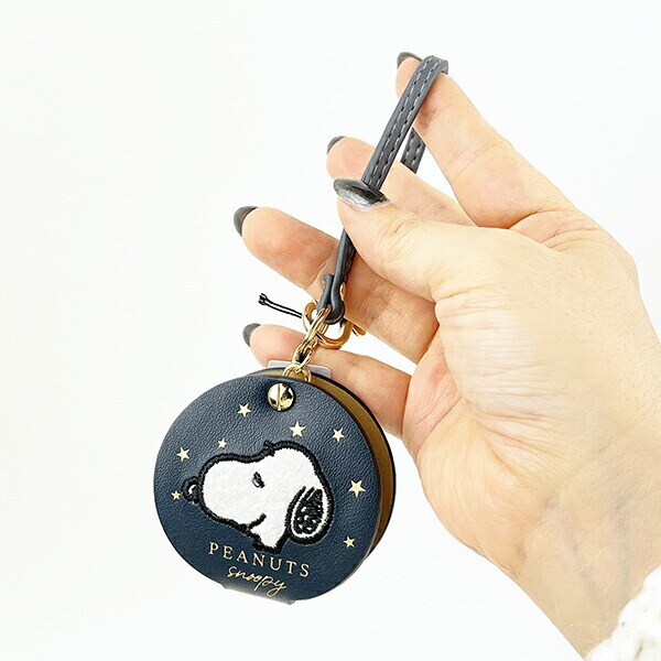 スヌーピー ルーペ付きハンドウォッチ ネイビー 時計 SNOOPY