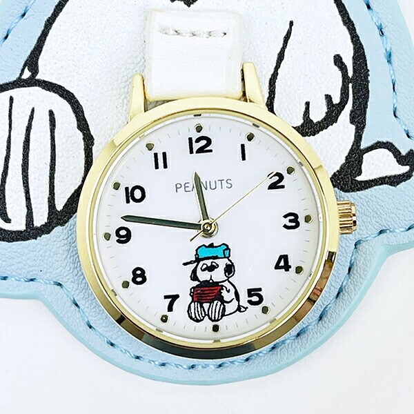 スヌーピー オラフ ダイカットチャームウォッチ ライトブルー 時計 SNOOPY