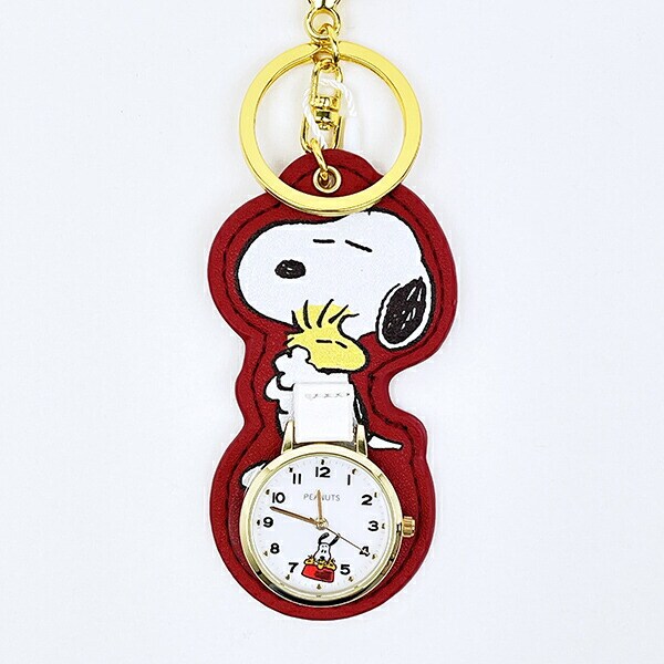 スヌーピー ダイカットチャームウォッチ レッド 時計 SNOOPY