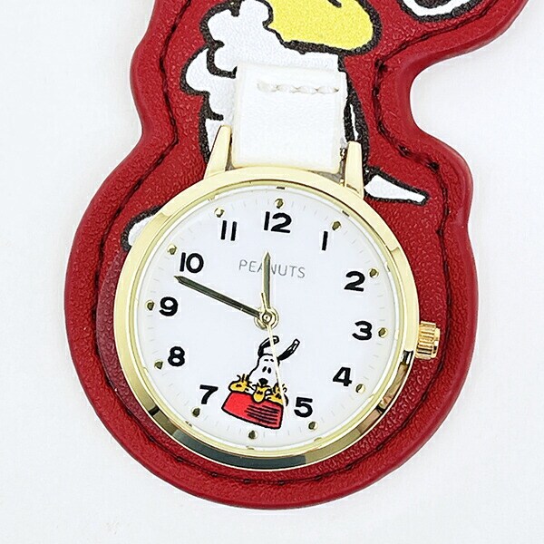 スヌーピー ダイカットチャームウォッチ レッド 時計 SNOOPY