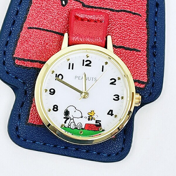 スヌーピー ダイカットチャームウォッチ ネイビー 時計 SNOOPY