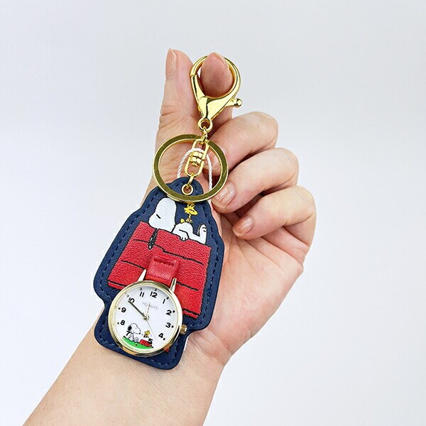 スヌーピー ダイカットチャームウォッチ ネイビー 時計 SNOOPY