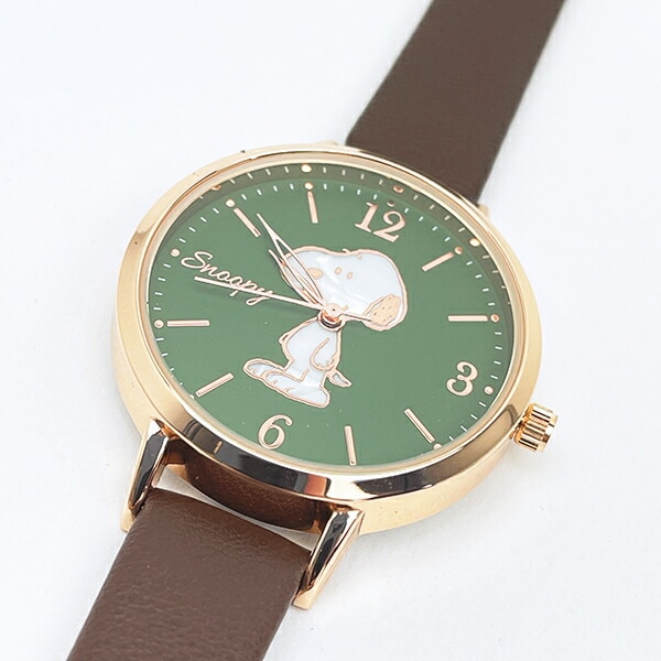 スヌーピー 腕時計 シェル風 ブラウン SNOOPY