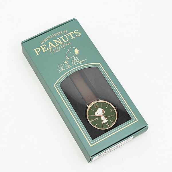 スヌーピー 腕時計 シェル風 ブラウン SNOOPY