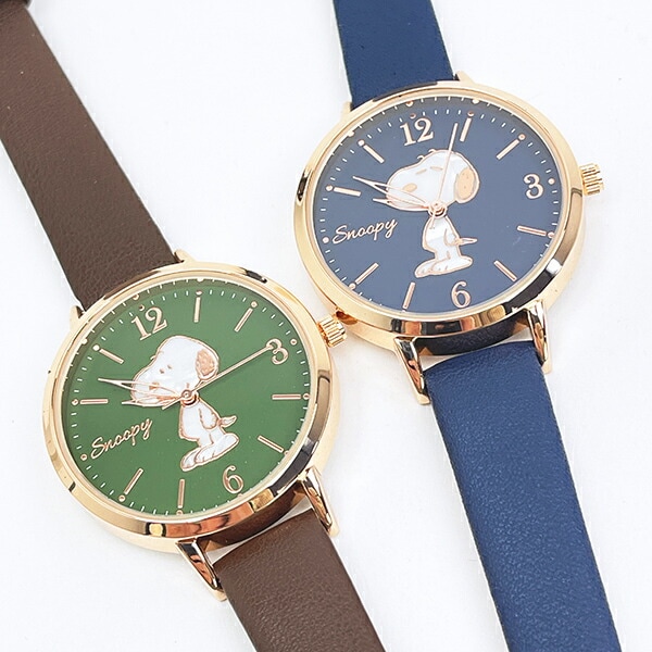 スヌーピー 腕時計 シェル風 ブラウン SNOOPY