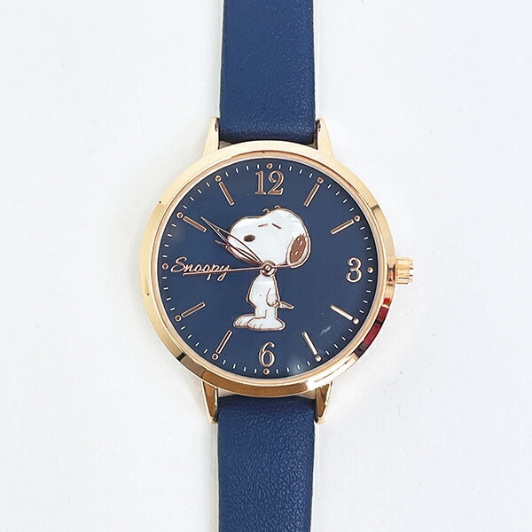 スヌーピー 腕時計 シェル風 ネイビー SNOOPY