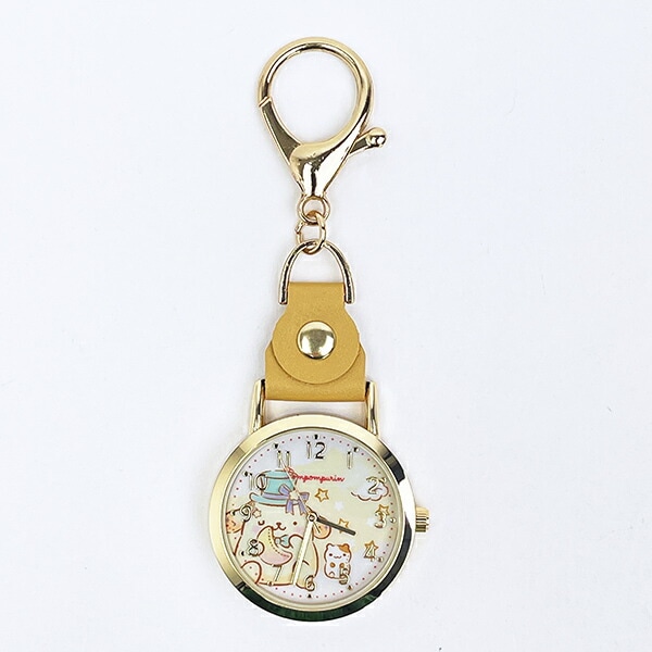 サンリオ ポムポムプリン おすましキーチェーンウォッチ 時計 Sanrio