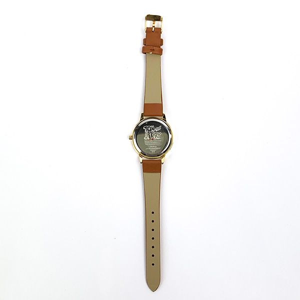 トムとジェリー レザーモデル 腕時計 ブラウン日本製