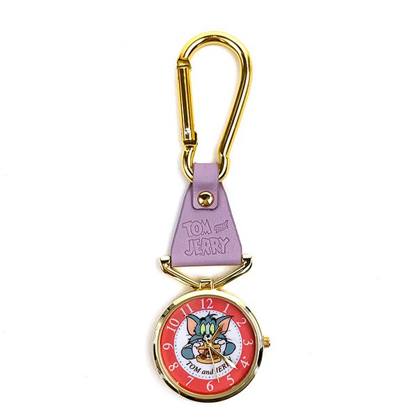 トムとジェリー カラナビKCモデル カラナビ付き時計 ラベンダー日本製