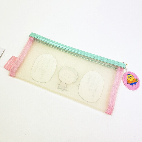 コジコジ メッシュポーチスリム ライトグリーン